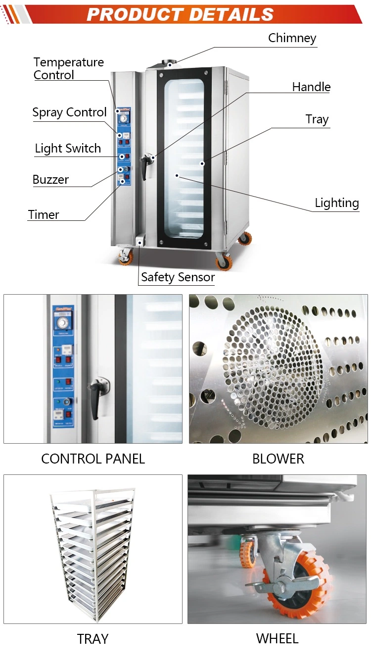 12 Trays Commercial Gas Convection Oven Bakery Equipment (HGA-12)